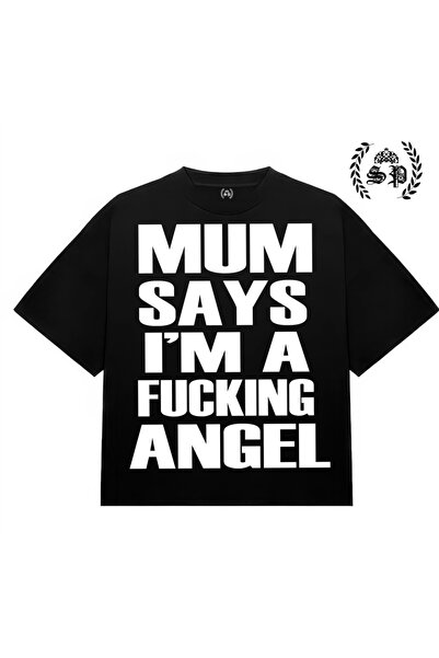 StartMore Mum Says Im A Fckıng Angel Vintage Y2K Tee Trend top10 t-shirt