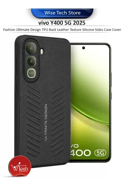 Wtech vivo Y400 5G 2025 Fashion Ultimate Design TPU Back Leather Texture Sili...