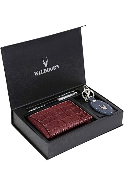 Wildhorn mens Leather Wallet Belt Combo Men's Wallet