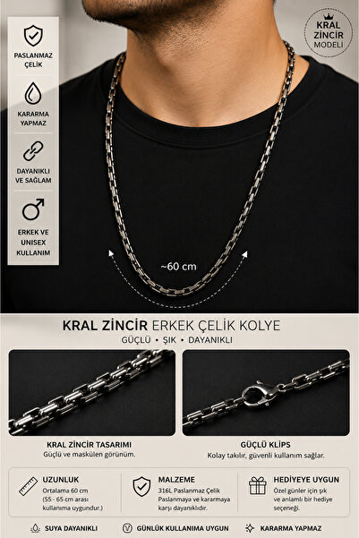 LUMİERE JEWELRY ERKEK KRAL ZİNCİR