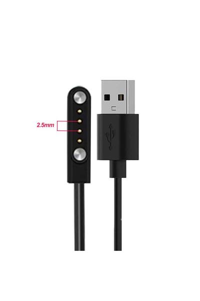 Choice4 كابل شحن مغناطيسي عالمي 4pin-2.5mm، خط طاقة USB لشحن الساعات الذكية 2/4