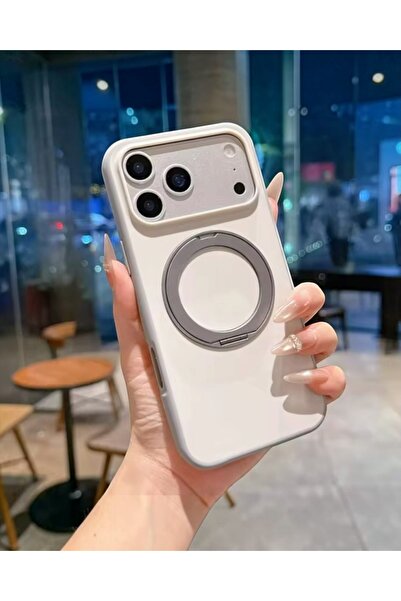 KILIF HOUSE Iphone 17 Pro Max Uyumlu 360° Döner Standlı Kamera Korumalı Premi...