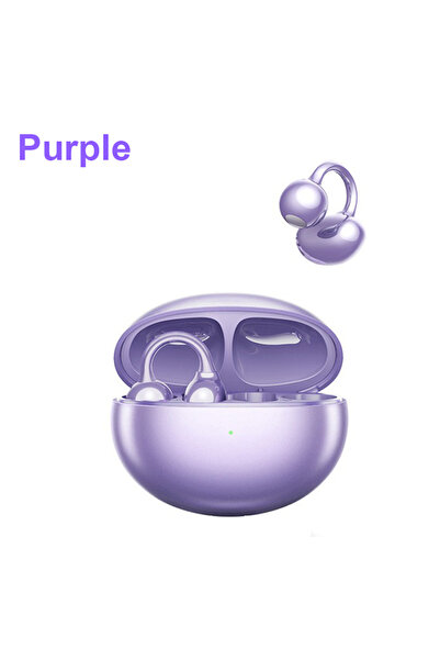 choice2 Purple 2026 New Clip-on Sports Headphones OWS Wireless Silicone Earph...
