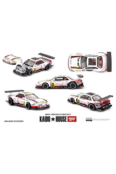 mini gt 1/64 كايدو هاوس نيسان سيلفيا S13-R سيكرت سبيك V1 KHMG251