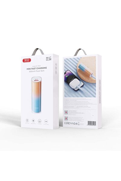 22.5W Hızlı Şarjlı Mini 5000 mAh Çift Çıkışlı Taşınabilir Şarj Cihazı Powerbank