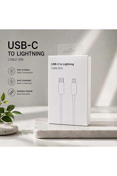 USB-C TO LIGHTNING ŞARJ KABLOSU 2 METRE