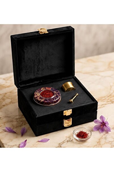 Greenk Saffron 28g Super Pure -In a Luxurious Velvet Box- for Gifting and Occ...