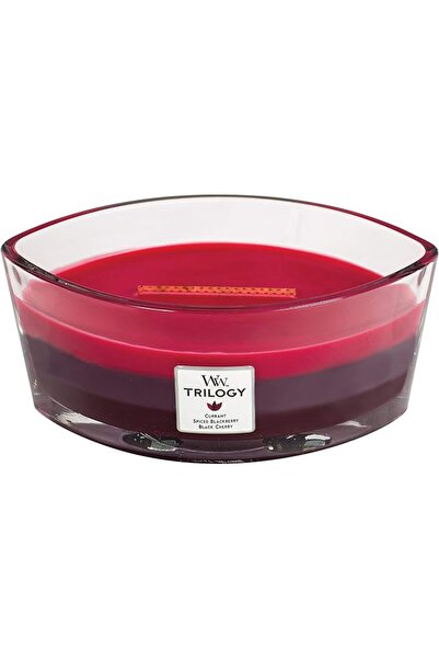 WoodWick شمعة معطرة بيضاوية الشكل مع فتيل متشقق |   توت ناضج تحت أشعة الشمس |...