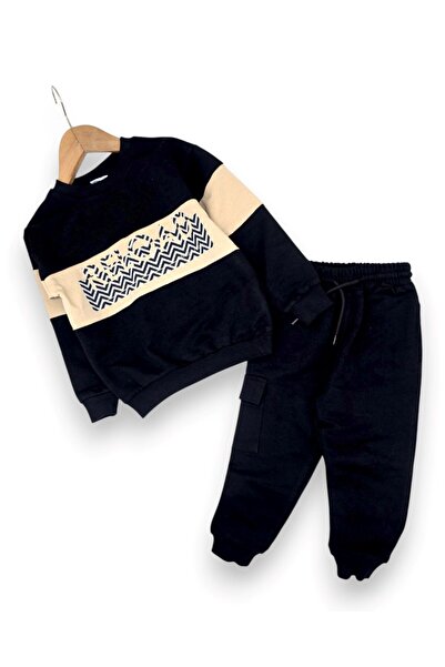 voyyo kids baby Boys' Seasonal Compact Cotton Top and Bottom Tracksuit Set, A...