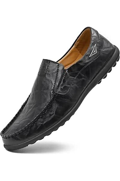 GENERAL Loafer Premium Genuine Leather Men's Casual Shoes Slip On Mens Drivin...