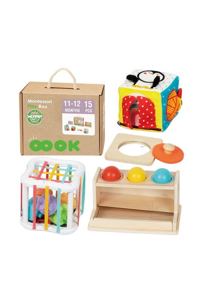 woopie Cutie VERDE 5 în 1 Educațională Montessori 11-12 luni FSC