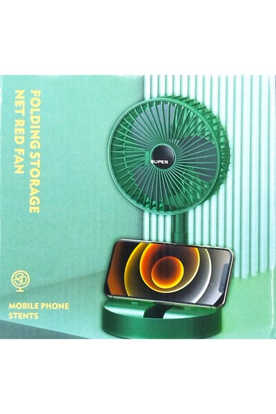 GM Şarjlı Beyaz Katlanılabilir Mini Fan Masa Üstü Vantilatörü Usb Soğutucu Se...