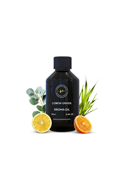 Scentscircle Lemongrass Diffuser Aroma Oil 100ml – Fresh Citrus Bergamot Frag...