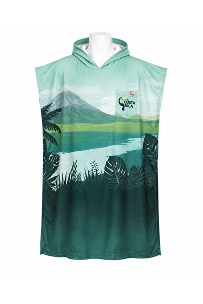 Asva Home Printed Towel Poncho, Unisex, 80X100 Oversize Beach Pool and After-...
