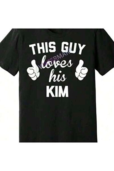4Car تي شيرت رجالي مطبوع عليه This Guy Loves His Kim 179783 تي شيرت رجالي مضح...