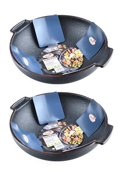 Trust 2-Piece Deep Porcelain Baking Dish With Handles 11.25 Inch 28.5x25.2x7....