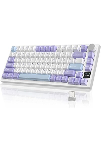 GENERAL لوحة مفاتيح ميكانيكية لاسلكية ATTACK SHARK ajazz AK820 Pro قابلة للتب...