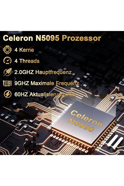 GENERAL لابتوب ألعاب NOTODD 2026 بشاشة 16 بوصة، معالج N5095 (حتى 2.9 جيجاهرتز...