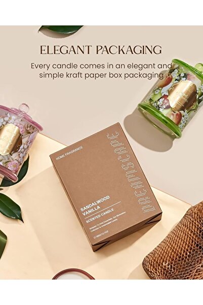 M&SENSE Orange Goji Scented Candle for Home, Plant-Based Soy Candles Non Toxi...