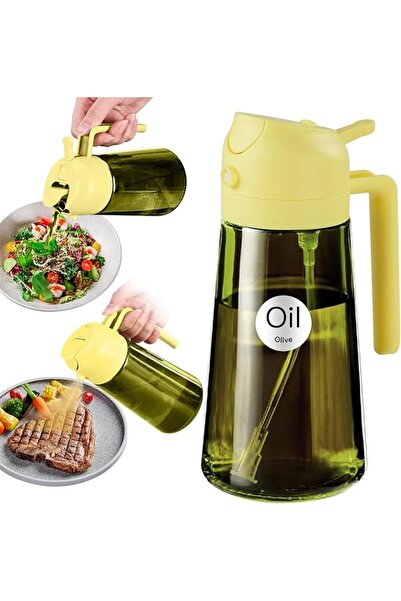 GENERAL YARRAMATE 470ml Light-Blocking Dark Oil Sprayer for Cooking, 2 in 1 O...