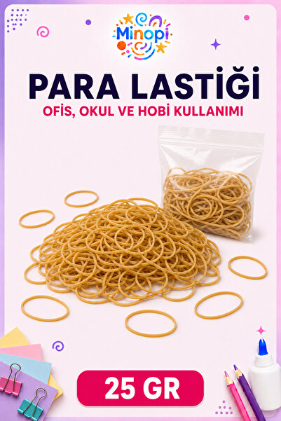 Minopi Esnek Para Lastiği 25 gr Paket - Ofis, Okul ve Hobi Lastiği
