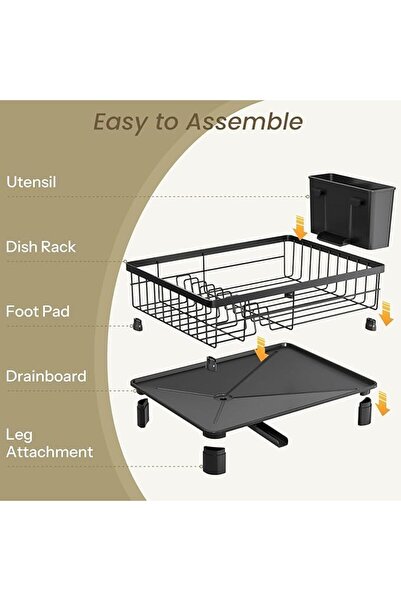 TNTAIAHL Dish Drying Rack - Small Dish Rack for Kitchen Counter, Stainless St...