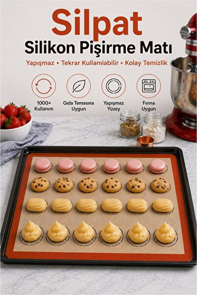 FLY LIFE Siltap 30X40 cm Silicone Baking Mat Non-Stick Baking Tray Liner with...