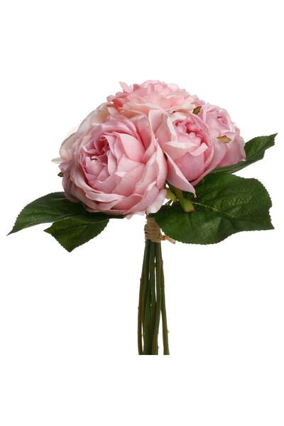Atmosphera Buchet de 9 trandafiri artificiali - Roz, H.30 cm