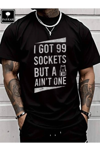 LİNA06 تي شيرت PAYEAH 99 Sockets But A 10mm Ain't One Car Auto Mechanic Gift ...