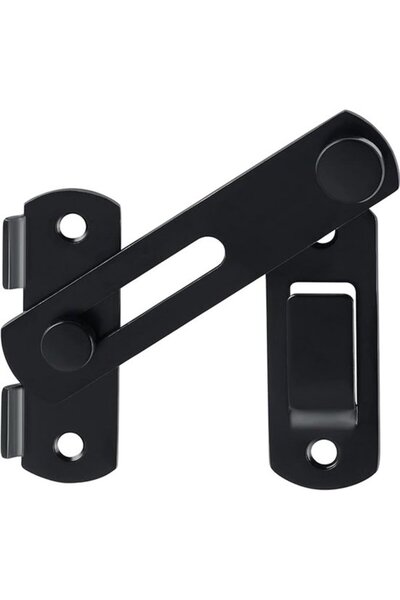 STARSTAR 5pc Matte Black Stainless Steel Sliding Gate Latches & Shutter Door ...
