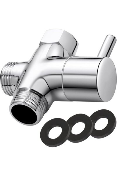 STARSTAR 2-piece shower head diverter, shower faucet, three-way diverter valve