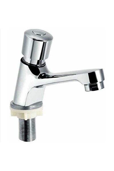 STARSTAR Silver chrome-plated timer basin faucet, automatic shut-off water-sa...