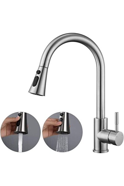 STARSTAR Pull-out kitchen faucet with spray nozzle, high-pressure kitchen fau...