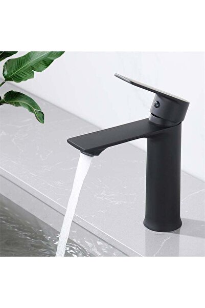 STARSTAR Bathroom faucet, single-hole black mixing faucet, stainless steel ba...
