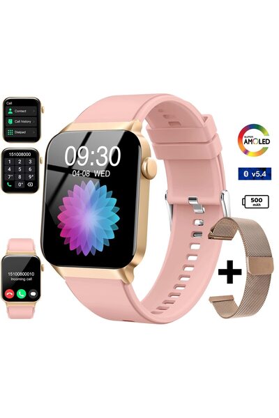 Techone Ceas Smartwatch Femei Zen Wrist, SUPER AMOLED, Apel Bluetooth v 5.4, ...
