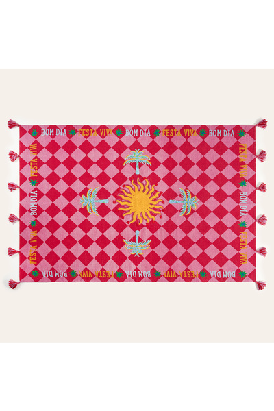 Zsa Zsa Zsu Rajna Kırmızı Pamuk Kilim 160x230 Cm