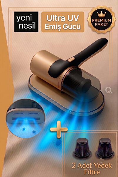 Quantis Premium Paket + 2 Yedek Filtreli - UV Işık Teknolojili Mite (Akar) - ...