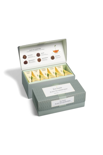 Tea Forte Box with 20 Black Tea Assortment pyramids –