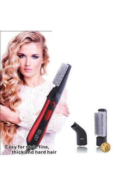 ENZO Professional 3 in 1 Hot Air Hair Styler Brush with Interchangeable Attac...