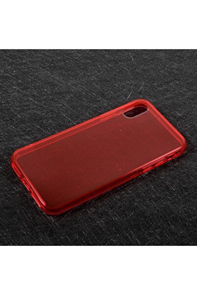 OEM Θήκη TPU Σιλικόνης Ημιδιαφανής για iPhone X / XS - Κόκκινη