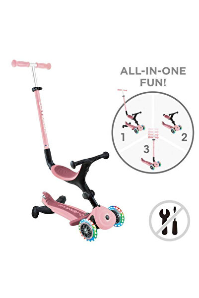 Globber Παιδικό Αναδιπλούμενο Πατίνι με Φώτα Go Up Active Lights 360 °   Τρίτ...