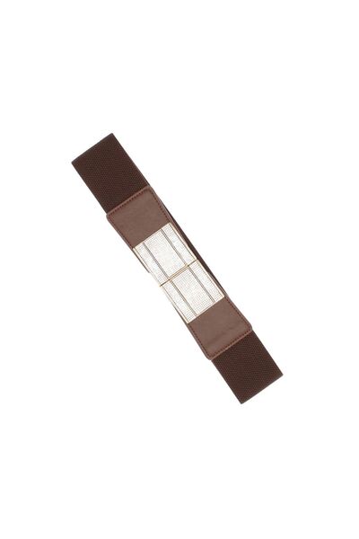 ButicCochet Curea lată tip brâu pentru femei, din material elastic, Buticcoch...