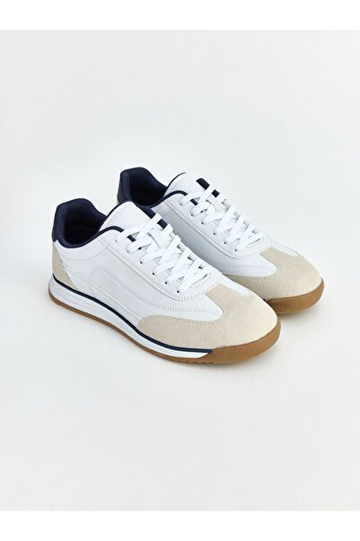 LC Waikiki Lcw Steps White Leather-Look Men's Sports Shoes