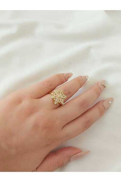 bijoux uniques Lotus Steel Stress Ring Can Be Adjusted to Fit the Finger