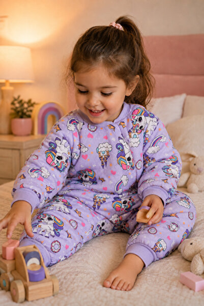 Babyhola Kışlık Çocuk Uyku Tulumu Pamuk Astarlı 2.5 TOG Kalın Elyaf Dolgulu U...