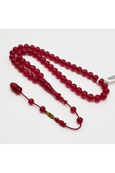 Generic Brand Fatouran Rosary – 51 Beads 8.5/7.5mm Deep Red Round Prayer Tasb...