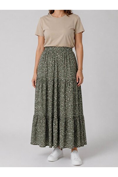 Orly More Plus Size Women's Elastic Waist Skirt