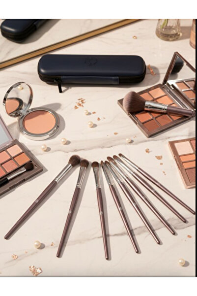 Energy Vintage Dark Wood 10 Pieces Eye Makeup Brushes Kit, Premium Soft Synth...