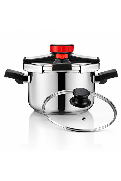 HAEGER Oală sub presiune 2 în 1 EASY COOKER 2 IN 1, 24 cm, Capacitate 8L, Cor...