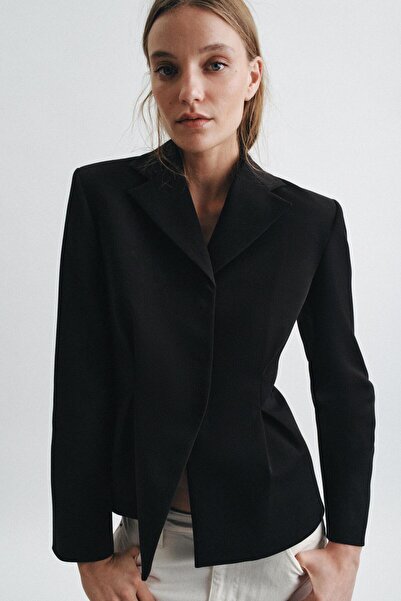 Buti Allbucks Za - Ra Zw Collection Textured Peplum Blazer Jacket Abzra00019